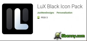 LuX Black Icon Pack MOD APK