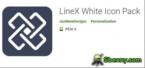 LineX White Icon Pack MOD APK