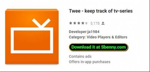 Twee - keep track of tv-series MOD APK