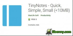 TinyNotes - Quick, Simple, Small